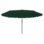 vidaXL Parasol de jardin Vert et Noir 395 x 395 x 245 cm