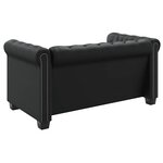 vidaXL Canapé Chesterfield à 2 places et à 3 places noir