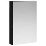 vidaXL Armoire Miroir de Salle de Bain Chêne noir 40 x 10 5 x 60 5 cm
