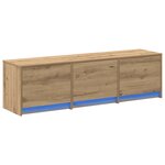 vidaXL Meuble TV Chêne artisanal Bois d'ingénierie