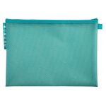 Pochette À Fermeture Éclair En Plastique Souple Chromaline Pastel - A4 - Couleurs Assorties - X 12 - Exacompta