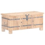 vidaXL Coffre 90x40x40 cm Bois d'acacia solide
