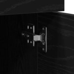vidaXL Cabinet de Dossier Chêne noir 45 x 38 x 54 cm Bois d'ingénierie