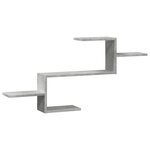 vidaXL Étagère murale gris béton 104x15x49 cm bois d'ingénierie