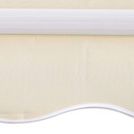 vidaXL Auvent pliable manuel 300 cm Crème
