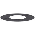 vidaXL Anneau d'arbre plat Noir Ø30 / 60 cm Acier