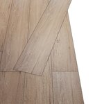 vidaXL Planches de plancher PVC autoadhésif 2 51 m² 2 mm Marron chêne