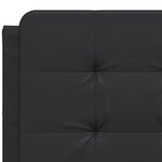 vidaXL Cadre de lit avec tête de lit Noir 140x200 cm Similicuir