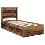 vidaXL Cadre de lit Bois ancien 90 x 200 cm Pin massif