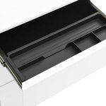 vidaXL Classeur mobile Blanc 39x45x60 cm Acier