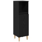 vidaXL Ensemble de mobilier de salle de bain avec tiroir 3 Pièces Noir