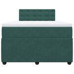 vidaXL Sommier à lattes de lit avec matelas vert foncé 120x190 cm