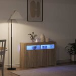 vidaXL Buffet Chêne sonoma 116 x 30 x 75 cm Bois d'ingénierie