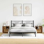 vidaXL Cabinet de chevet avec 2 Pièces Bois Ancien 50 x 34.5 x 50 cm.