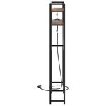vidaXL Tête de lit de rangement Chêne fumé 100 cm Bois d'ingénierie