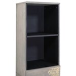 vidaXL Armoire de salle de bain avec tiroir Gris 38 x 33 x 160 cm
