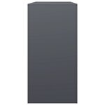 vidaXL Portant de bois de chauffage anthracite 100x40x80 cm acier