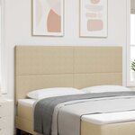 vidaXL Tête de lit LED Vert gris 180 cm Tissu en velours côtelé