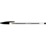 Stylo bille CRISTAL Rechargeable Pointe Moyenne Noir BIC