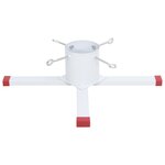 vidaXL Support de sapin de Noël blanc 61x61x15 5 cm