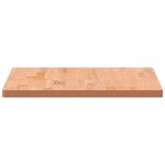 vidaXL Dessus de bureau 80x55x2 5 cm bois massif de hêtre