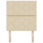 vidaXL Tête de Lit en Tissu Geometric Manuel Crème 80 cm tissu