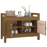 vidaXL Banc d'entrée Marron miel 80x40x60 cm Bois de pin massif
