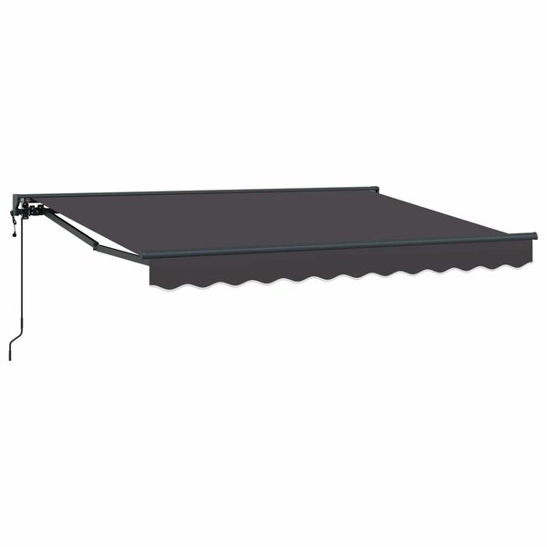 vidaXL Auvent rétractable électrique Anthracite 2 5 x 2 m