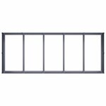 vidaXL Jardinière anthracite 200x80x40 cm acier