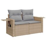 vidaXL Ensemble de canapé de jardin 10 Pièces beige et gris clair