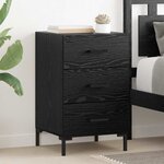 vidaXL Cabinet de chevet Chêne noir 40 x 40 x 66 cm Bois d'ingénierie