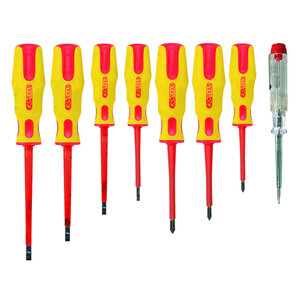 Coffret de 8 tournevis ergotorque plats  cruciformes