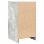 Buffet vidaXL Gris Béton 40x41x75 cm Bois d'ingénierie