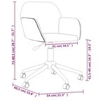 vidaXL Chaise pivotante de bureau Noir Tissu