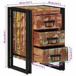 vidaXL Cabinet de chevet 40 x 35 x 50 cm bois de récupération massif