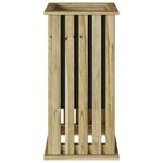 vidaXL Jardinière Marron 33 x 33 x 65 cm Pin imprégné
