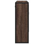 vidaXL Armoire à miroir de salle de bain chêne marron bois ingénierie