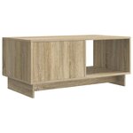vidaXL Table basse Chêne Sonoma 90 x 50 x 40 cm Bois d'ingénierie