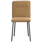 vidaXL Chaises à manger lot de 2 Marron Velours