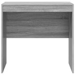 vidaXL Bureau Sonoma Gris 80x50x76 cm Bois d'ingénierie