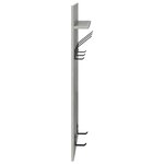 vidaXL Porte-manteau mural avec étagère Gris béton 90 x 40 x 10 cm