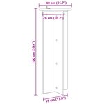 vidaXL Support de Plante 2 pièces Chêne Sonoma Ø40 x 100 cm