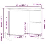 vidaXL Armoire de bain sonoma gris 65x33x60 cm bois d'ingénierie