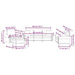 vidaXL Ensemble de canapés 4 Pièces avec coussins marron velours