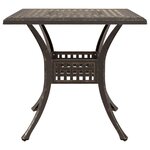 vidaXL Ensemble de tables de jardin 5 Pièces Bronze Aluminium coulé