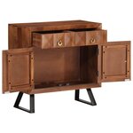vidaXL Armoire à tiroirs marron miel 70x35x70 cm bois massif d'acacia
