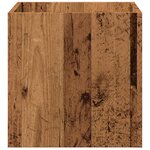 vidaXL Jardinière vieux bois 40x40x40 cm bois d'ingénierie