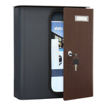 Profirst ziefen boîte aux lettres anthracite aspect bois