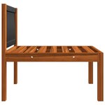vidaXL Canapé de jardin 3 places avec coussin en bois d'acacia et corde