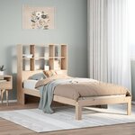 vidaXL Lit bibliothèque sans matelas 90x200 cm bois de pin massif